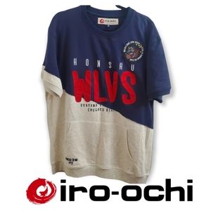 Iro-Ochi white and navy blue shirt. Size XL.